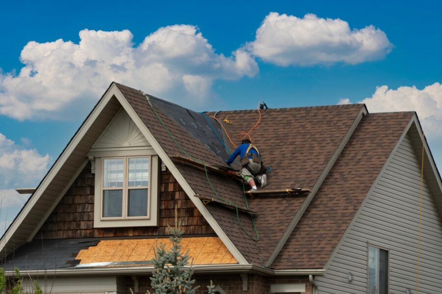 Repairing roof wind damage